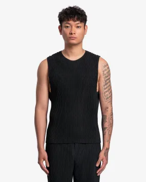 Homme Plissé Issey Miyake Monthly Colors April Vest in Black