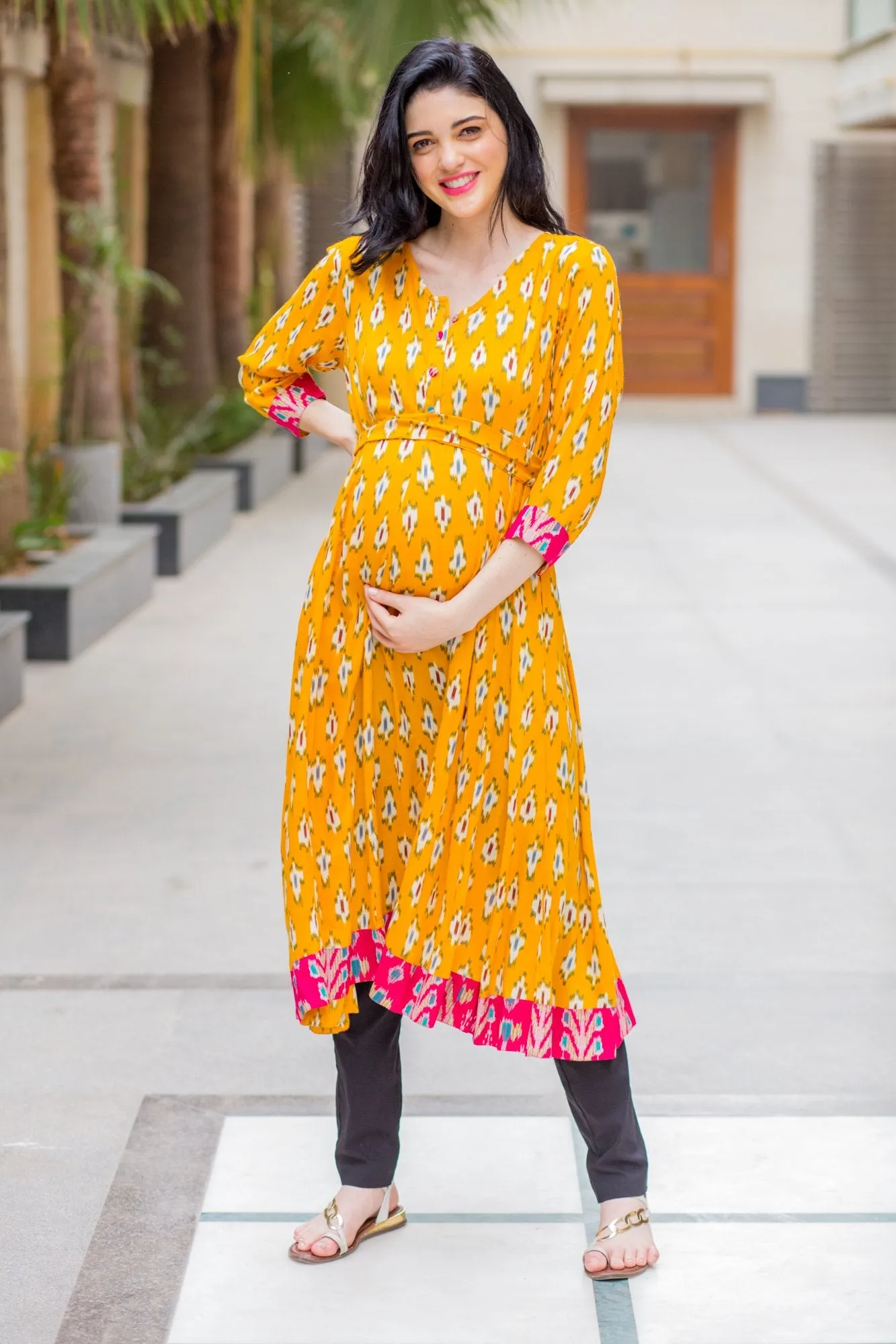 Honeydew Maternity & Nursing Anarkali Kurta
