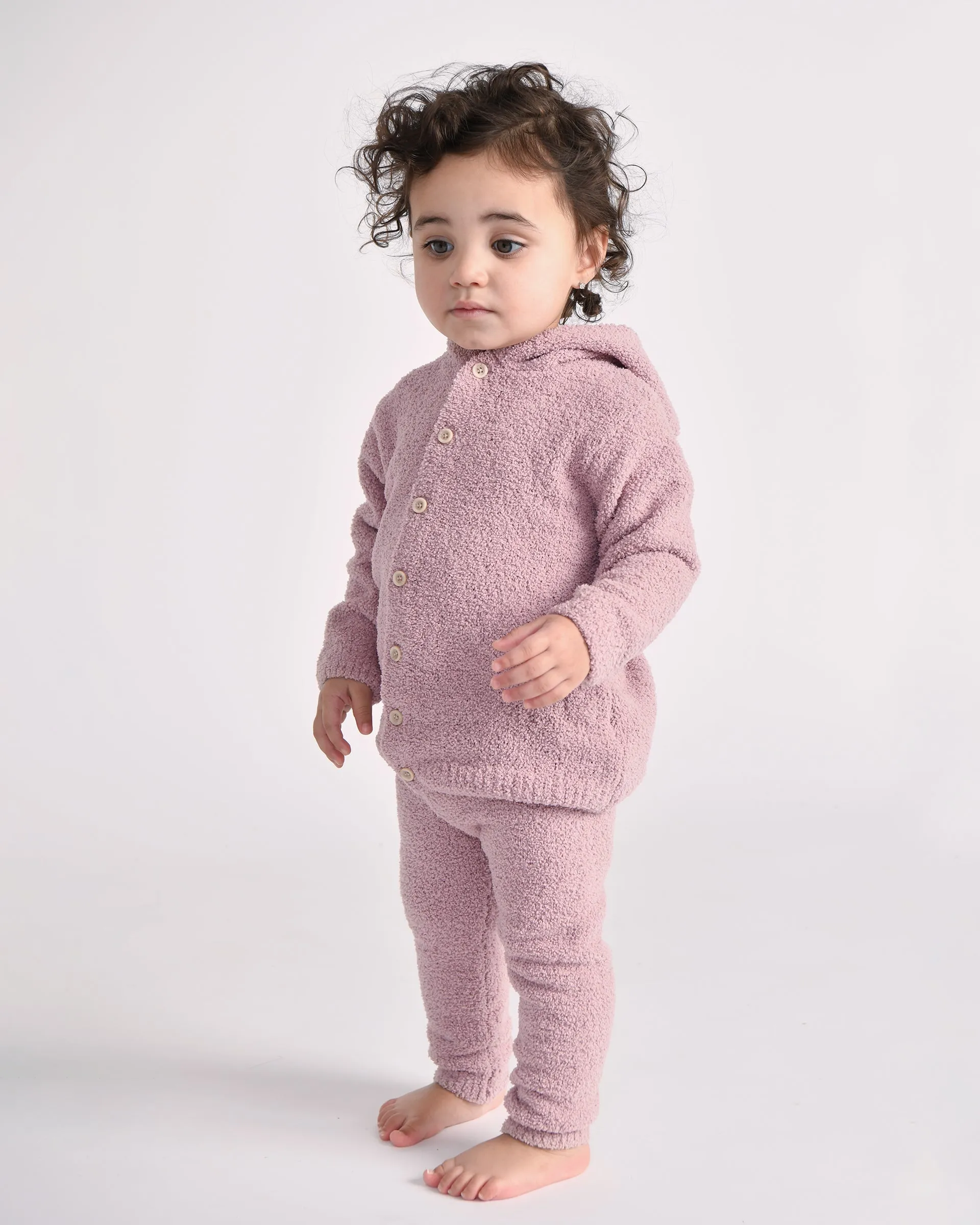 Hooded Cardigan - Fuzzy