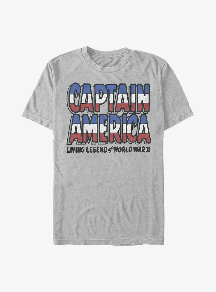 Hot Topic Marvel Captain America Living Legend T-Shirt