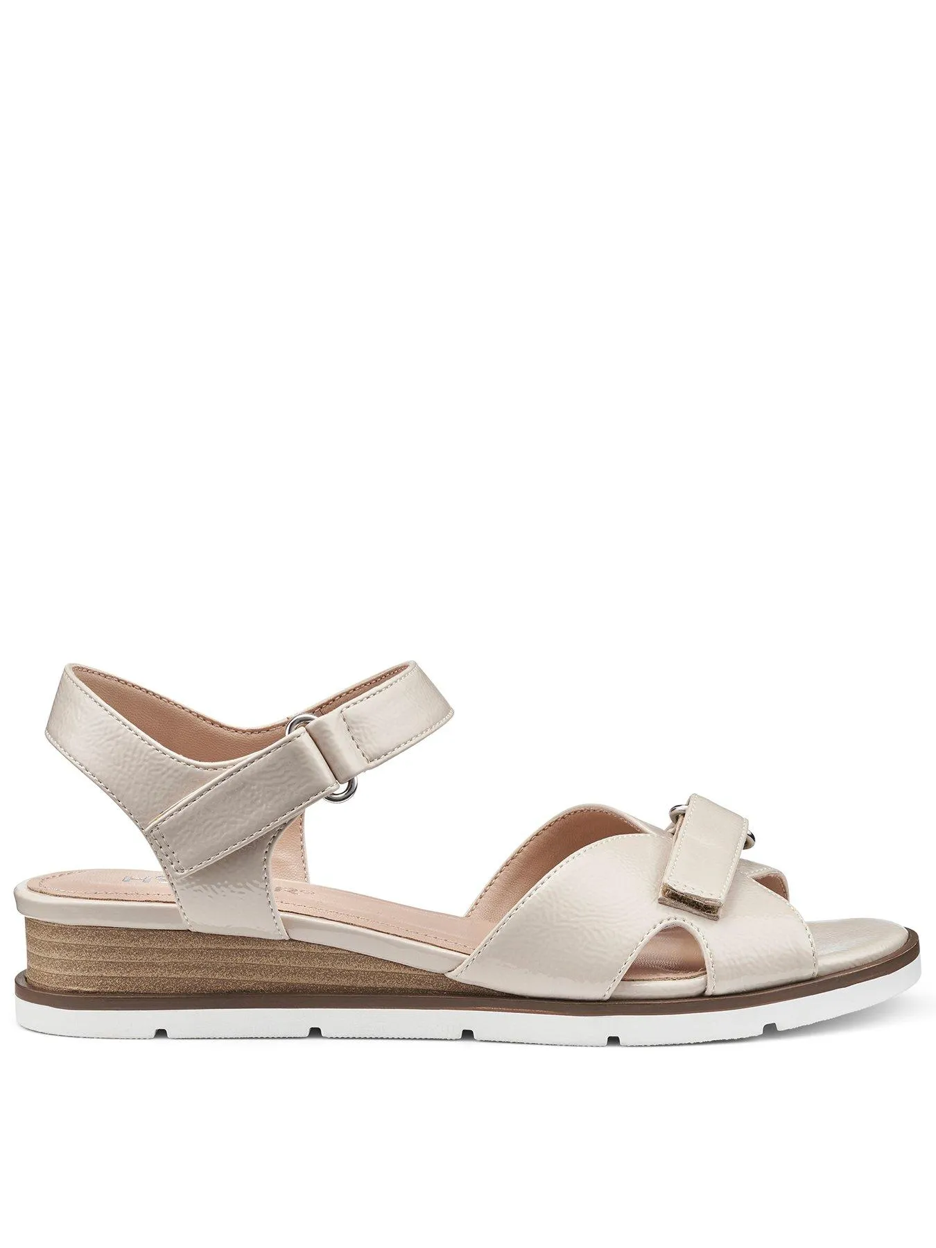 Hotter Sandals Synthetic Patent Standard Syros - Ivory-sy