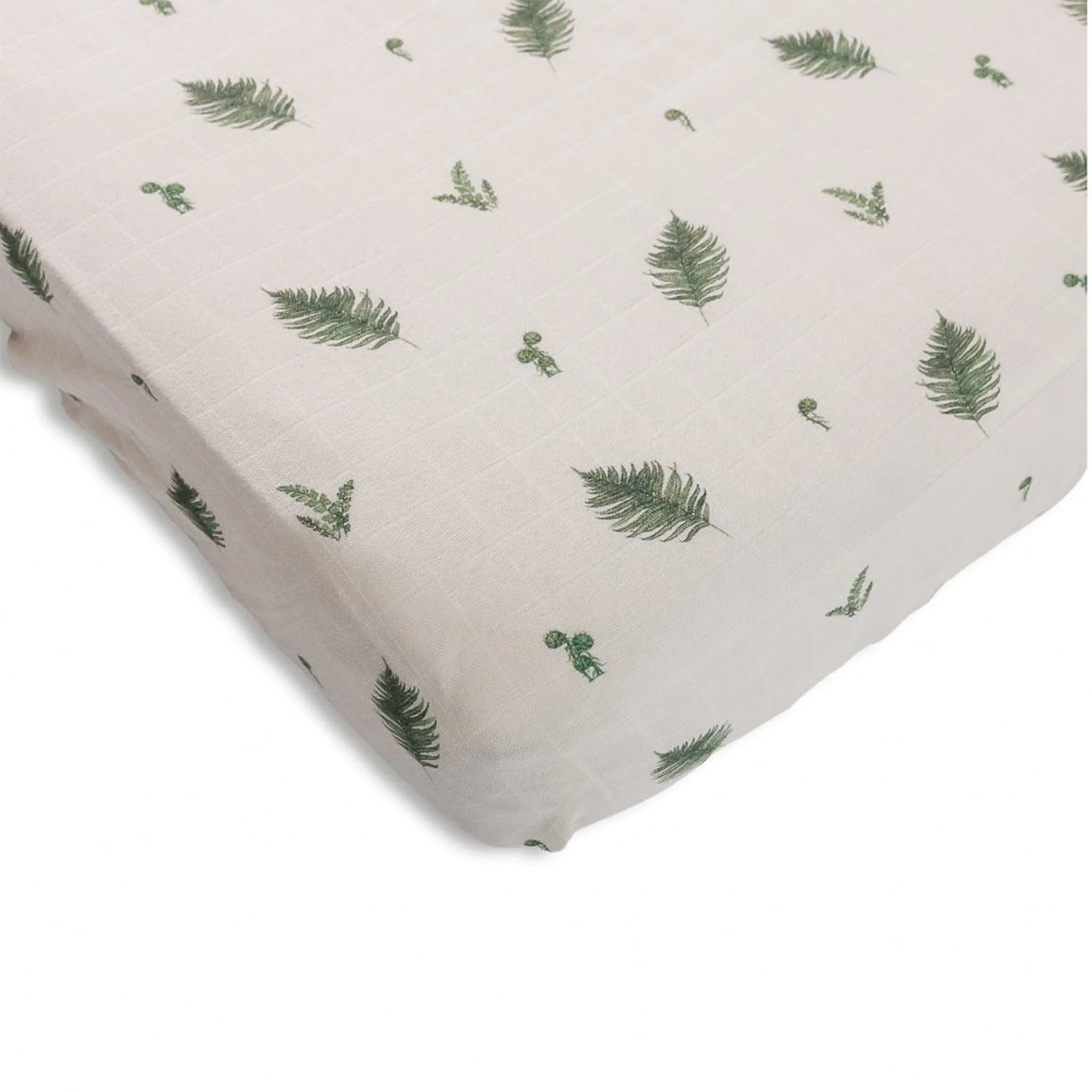 House of Elia Baby Crib Fitted Sheet - Fern  - Clement