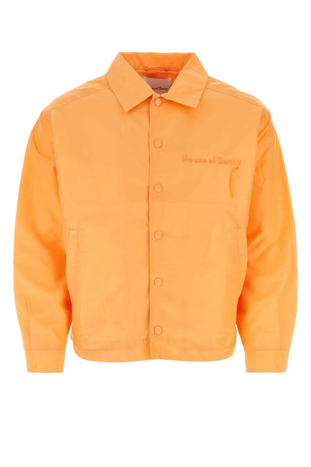 House Of Sunny Pastel Orange Polyester Day Tripper Windbreaker