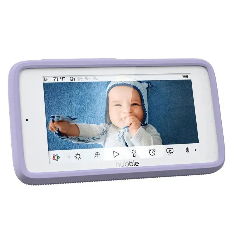 Hubble - Wi-Fi Nursery Pal Deluxe 5 Smart Hd Baby Monitor With Touch Screen Viewer & Portable Camera