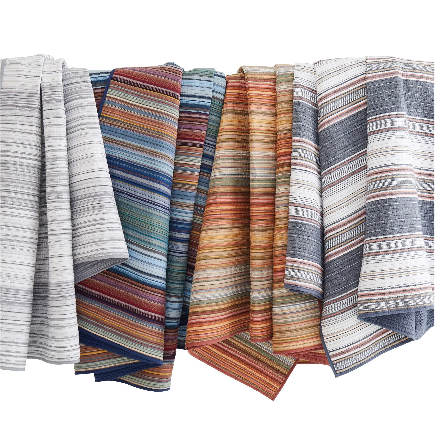 Hudson Stripe Yarn Dye 3 Piece Quilt Set