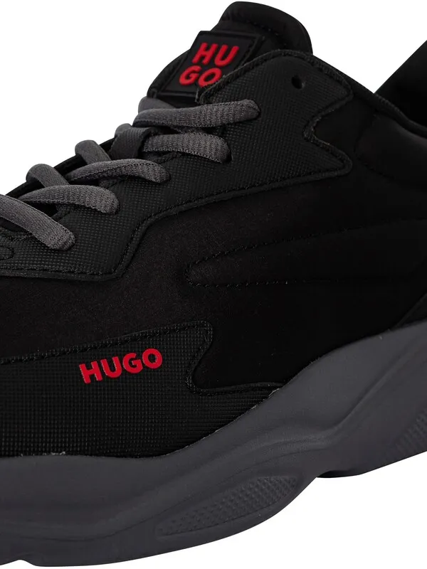 HUGO Leon Running Trainers - Charcoal