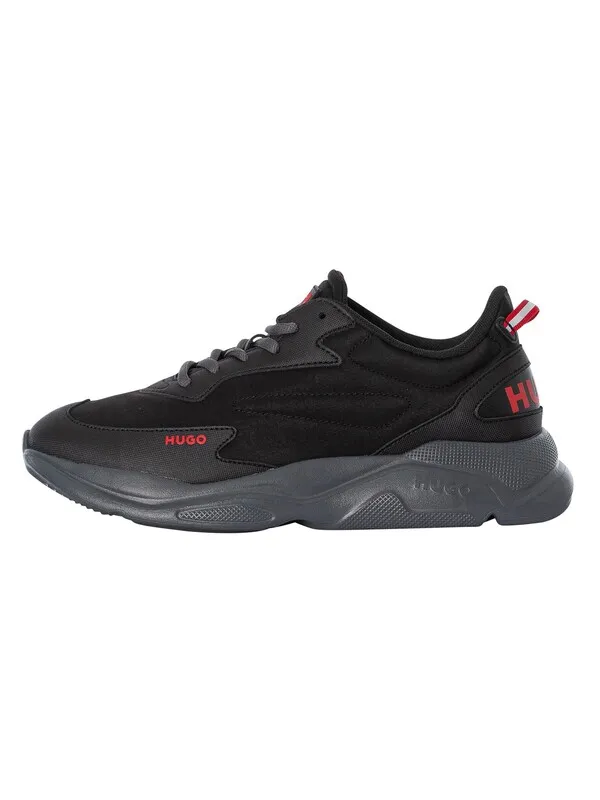 HUGO Leon Running Trainers - Charcoal