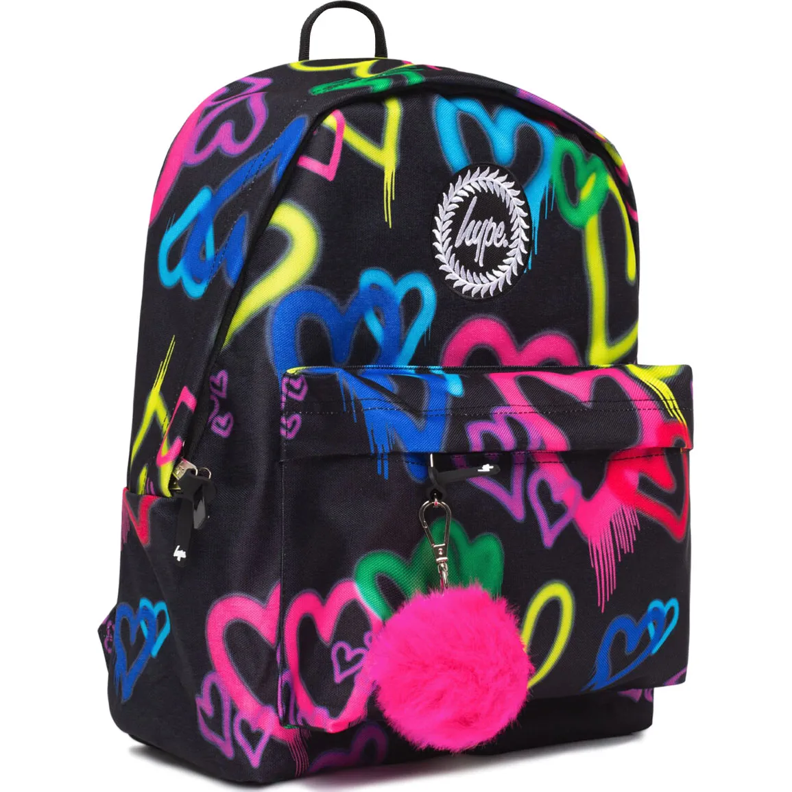 Hype Graffiti Heart Backpack - Black