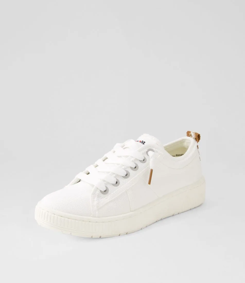 I LOVE BILLY Isaiah White Recycled Canvas Sneakers