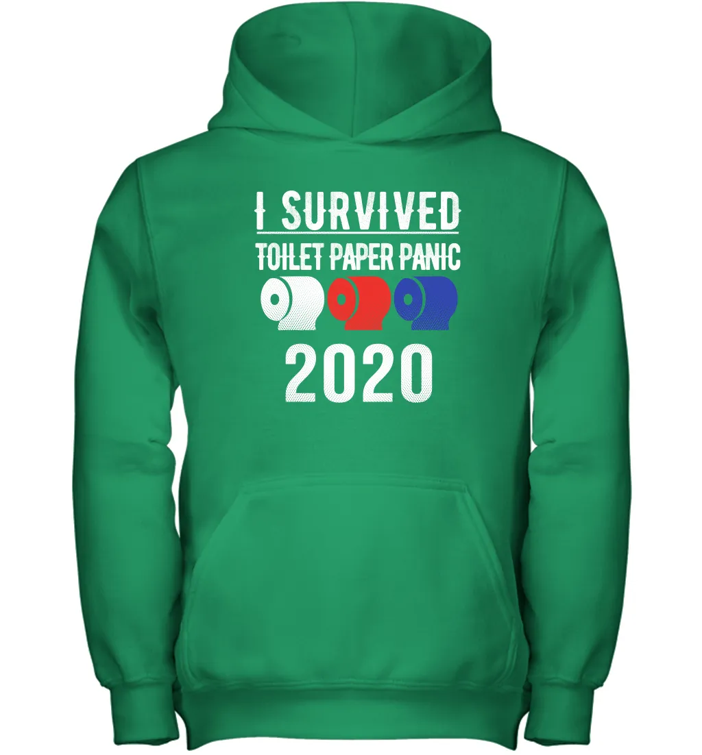 I Survived Toilet Paper Panic 2020 Coronacation Youth Hoodie