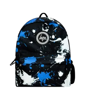 Iconic paint splatter backpack one size black/blue/white Hype