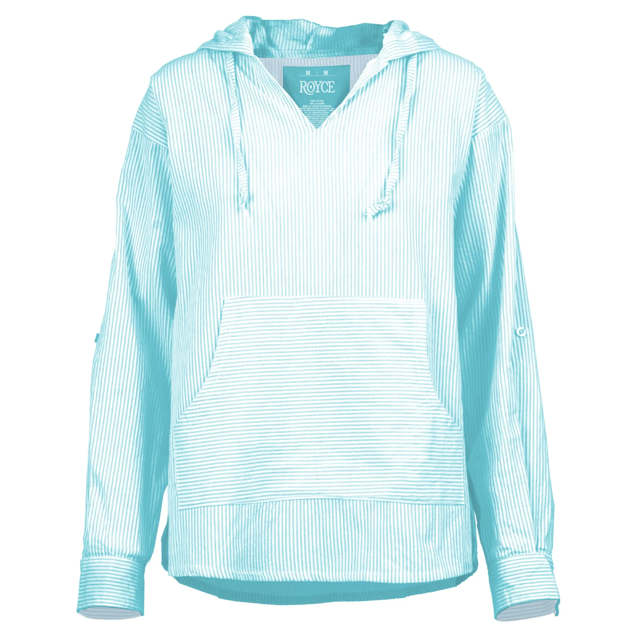 Island Shore Seersucker Hooded Pullover