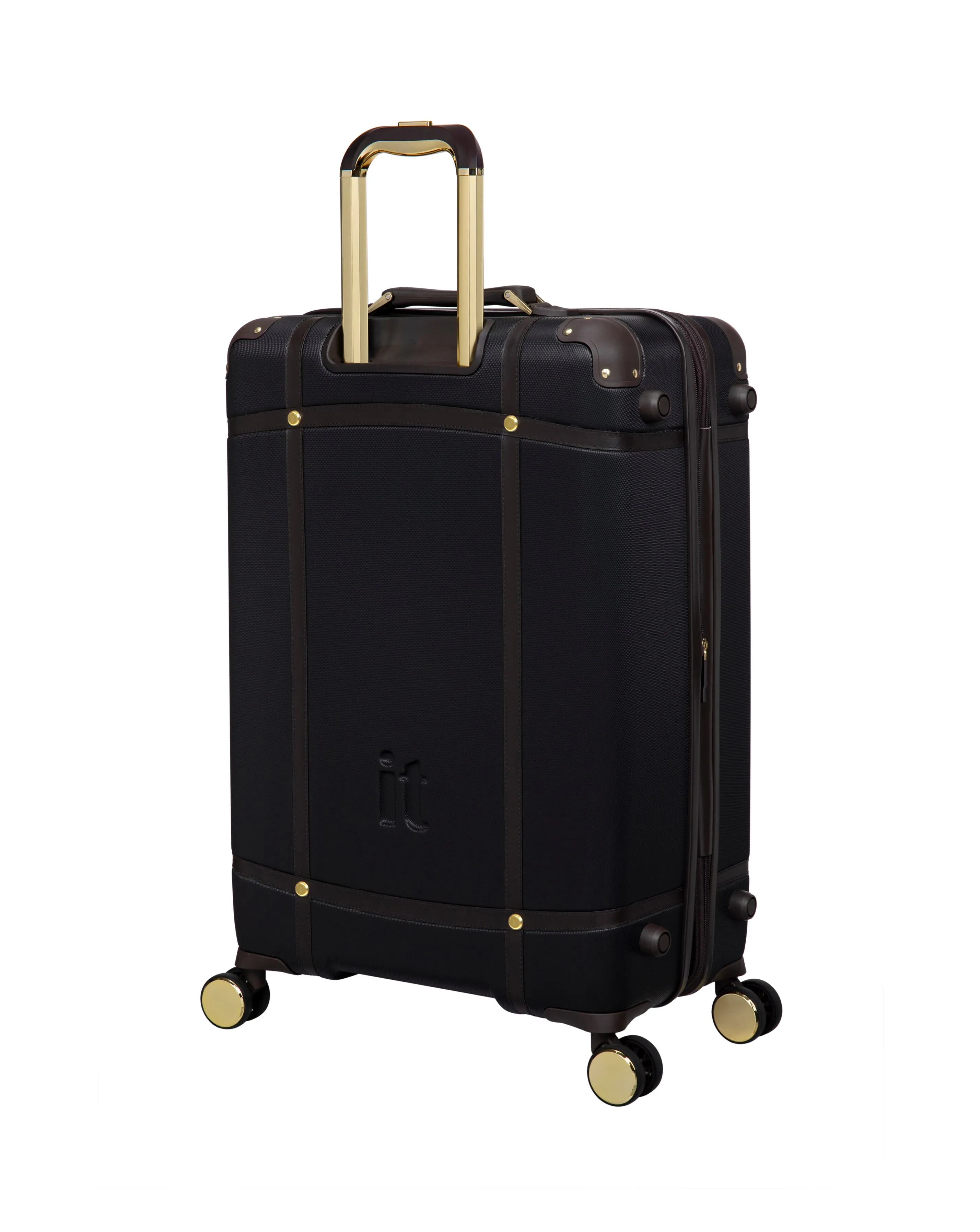 IT Luggage Superiority Black Large Suitcase with TSA Lock | Simply Be