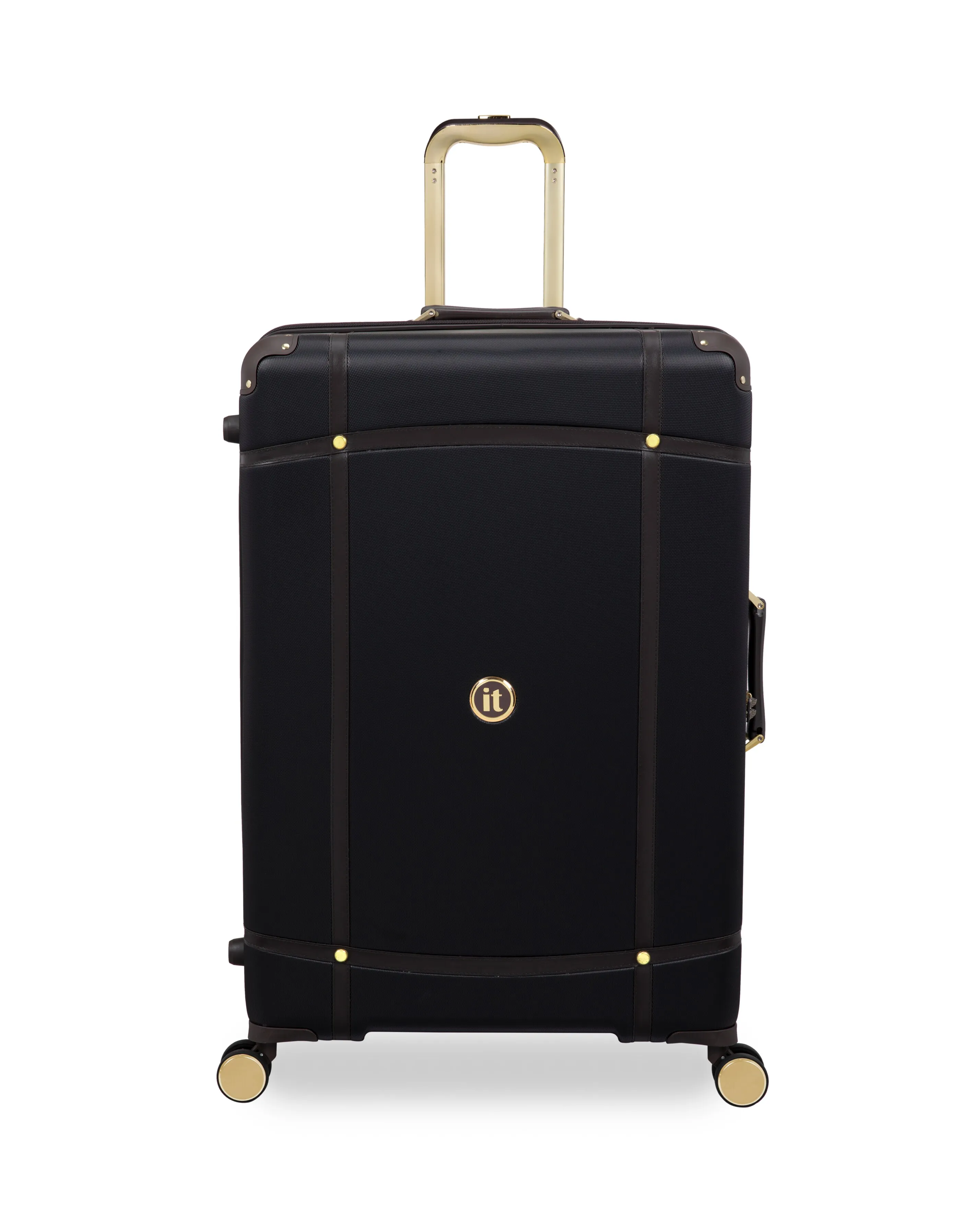 IT Luggage Superiority Black Large Suitcase with TSA Lock | Simply Be