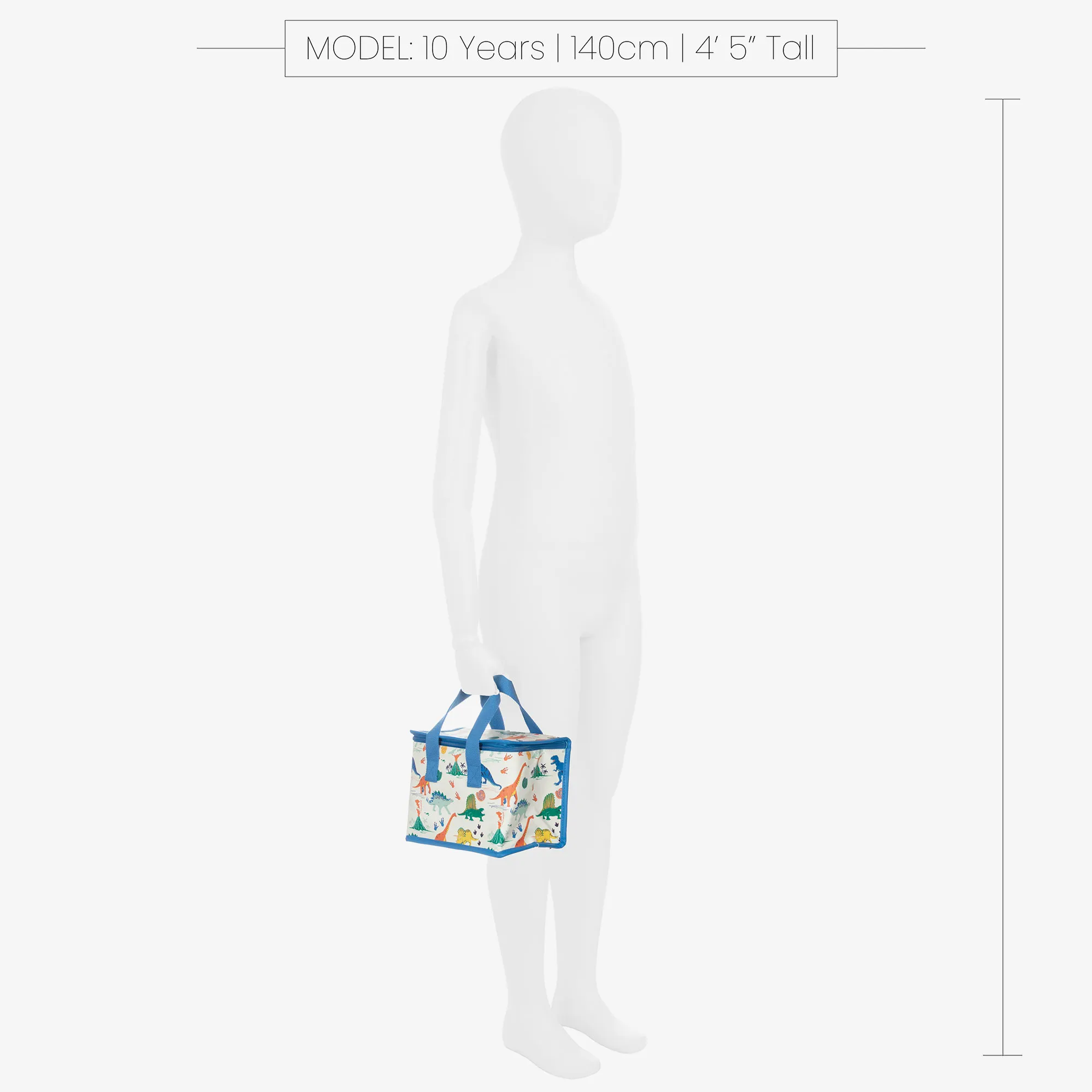Ivory Dinosaur Print Lunch Bag (20cm)