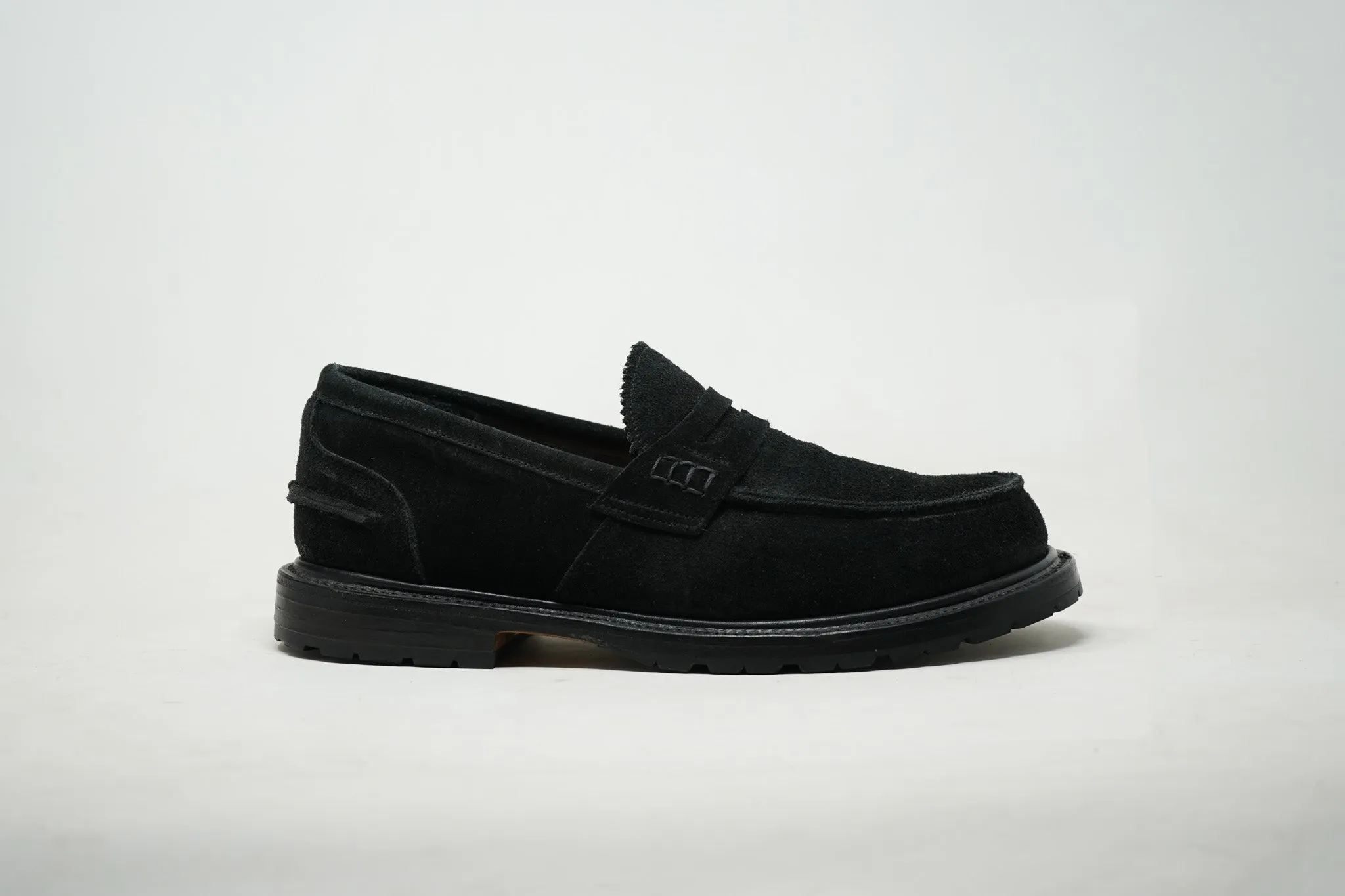 Jack Dress Penny Loafers Black Suede