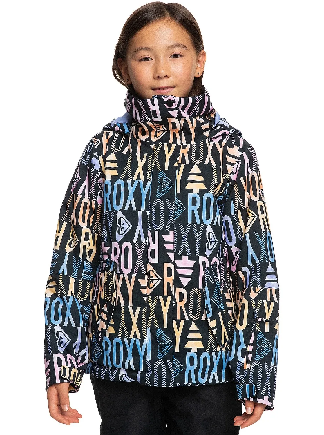 jacket Roxy Roxy Jetty - KVJ5/True Black Sapin Rg - girl´s