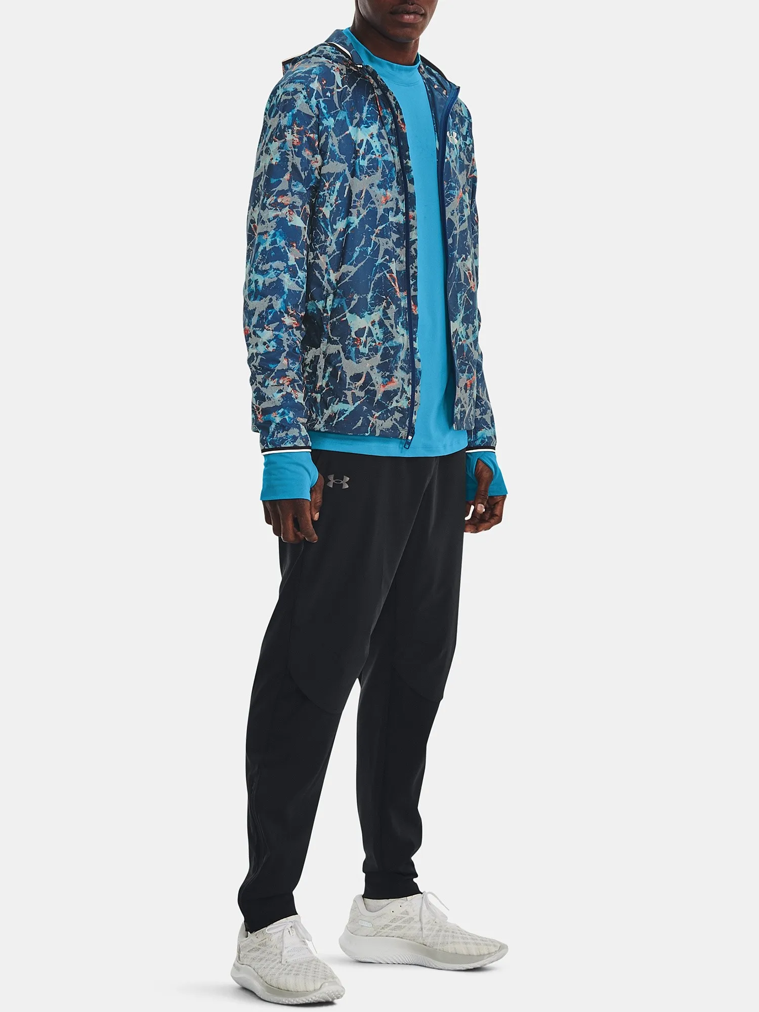 jacket Under Armour Storm Outrun Cold - Petrol Blue - men´s