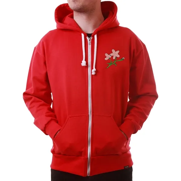 Japan 1932 Retro Rugby Zipped Hoodie - Red