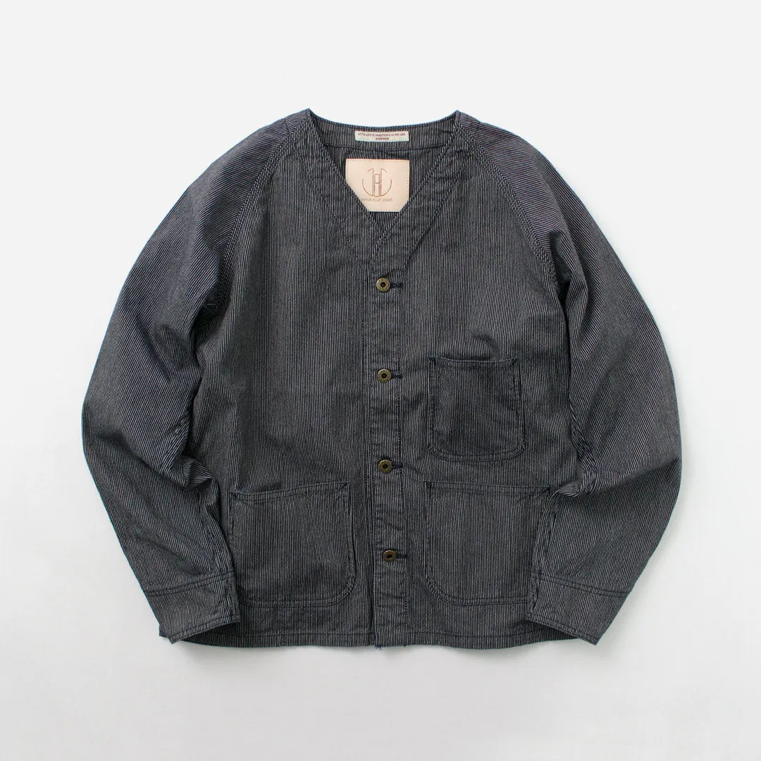 JAPAN BLUE JEANS（ジャパンブルージーンズ） RJB4124 別注 ヒッコリー エンジニアジャケット / メンズ ライトアウター ワーク 日本製 ENGINEERS JACKET