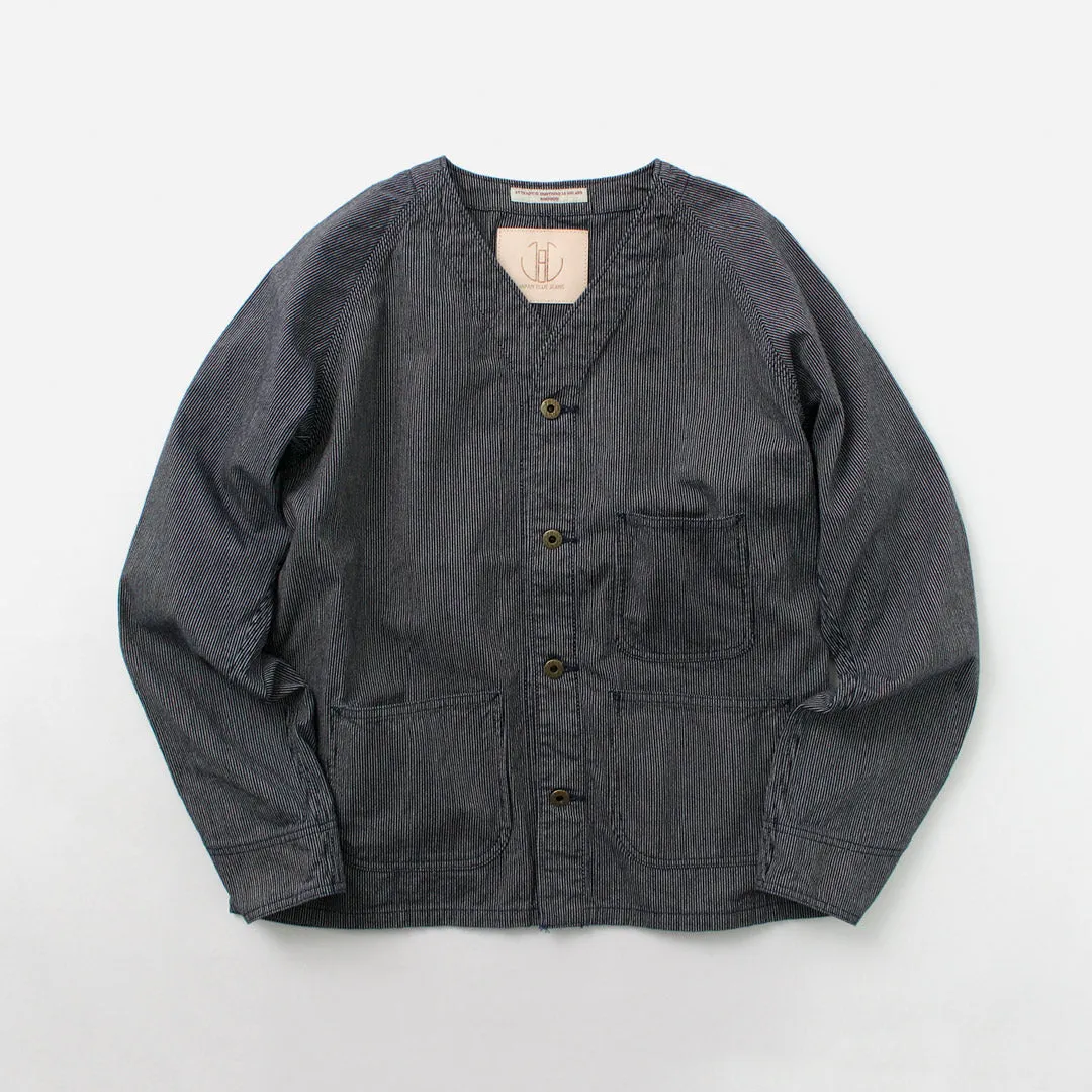 JAPAN BLUE JEANS（ジャパンブルージーンズ） RJB4124 別注 ヒッコリー エンジニアジャケット / メンズ ライトアウター ワーク 日本製 ENGINEERS JACKET
