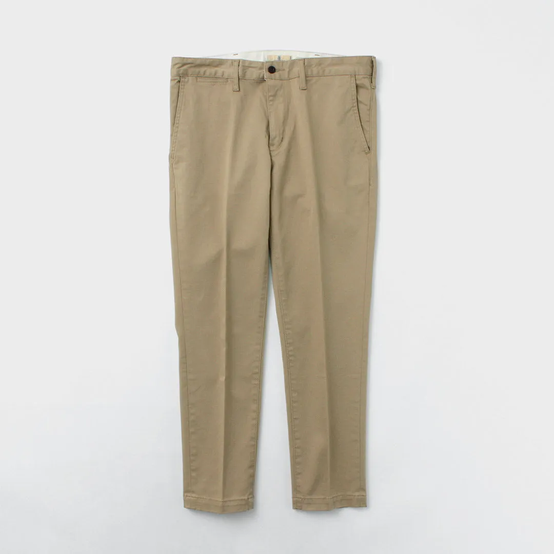JAPAN BLUE JEANS（ジャパンブルージーンズ） 別注 RJB4600 オフィサー テーパード トラウザー / フレンチワーク チノパン 細身 スリム ストレッチ メンズ 岡山 日本製