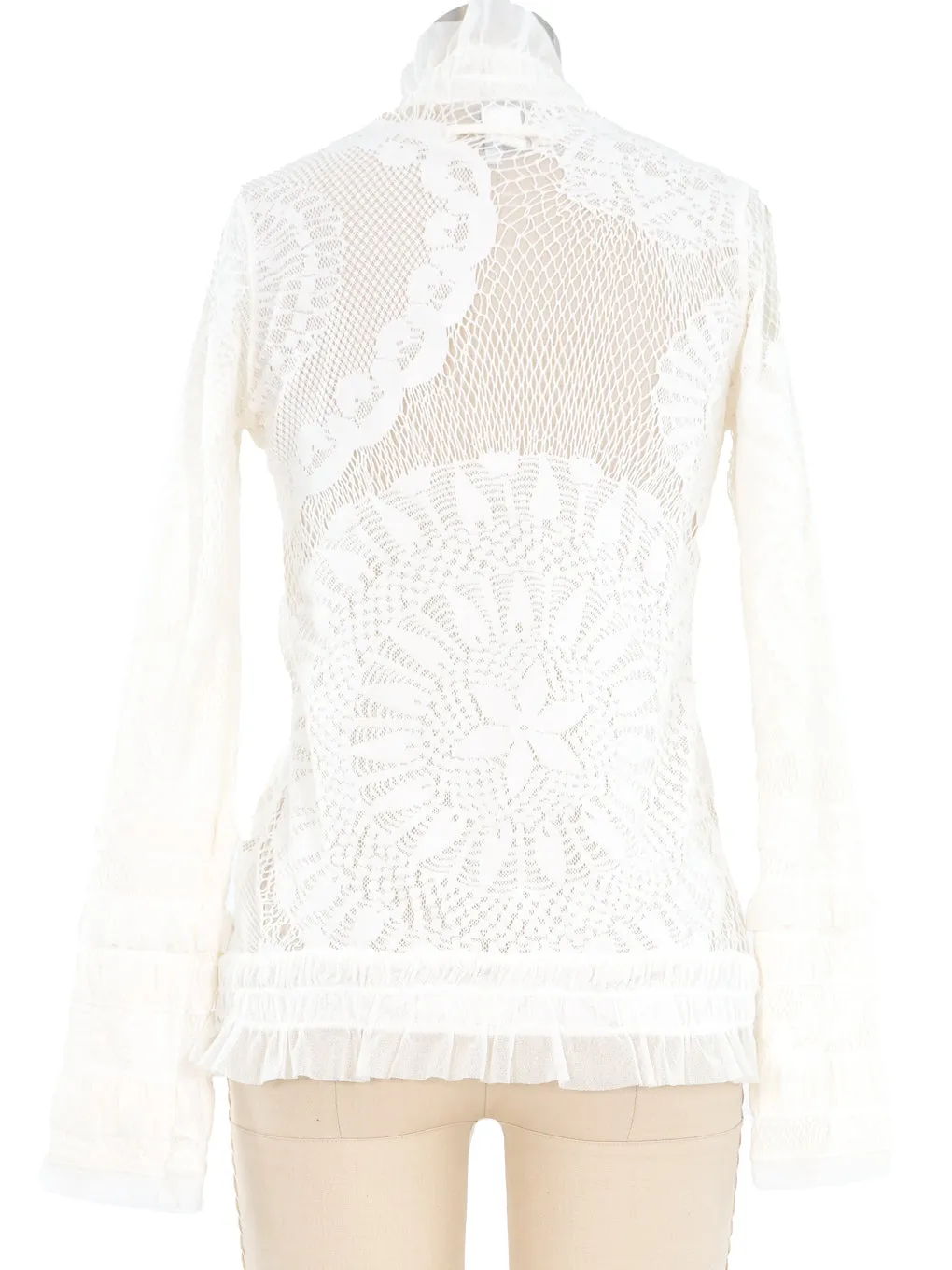 Jean Paul Gaultier Mesh Lace Cardigan