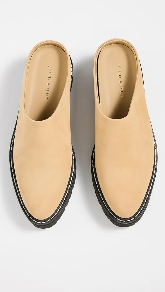 Jenni Kayne   Oiled Leather Lug Sole Mules 
