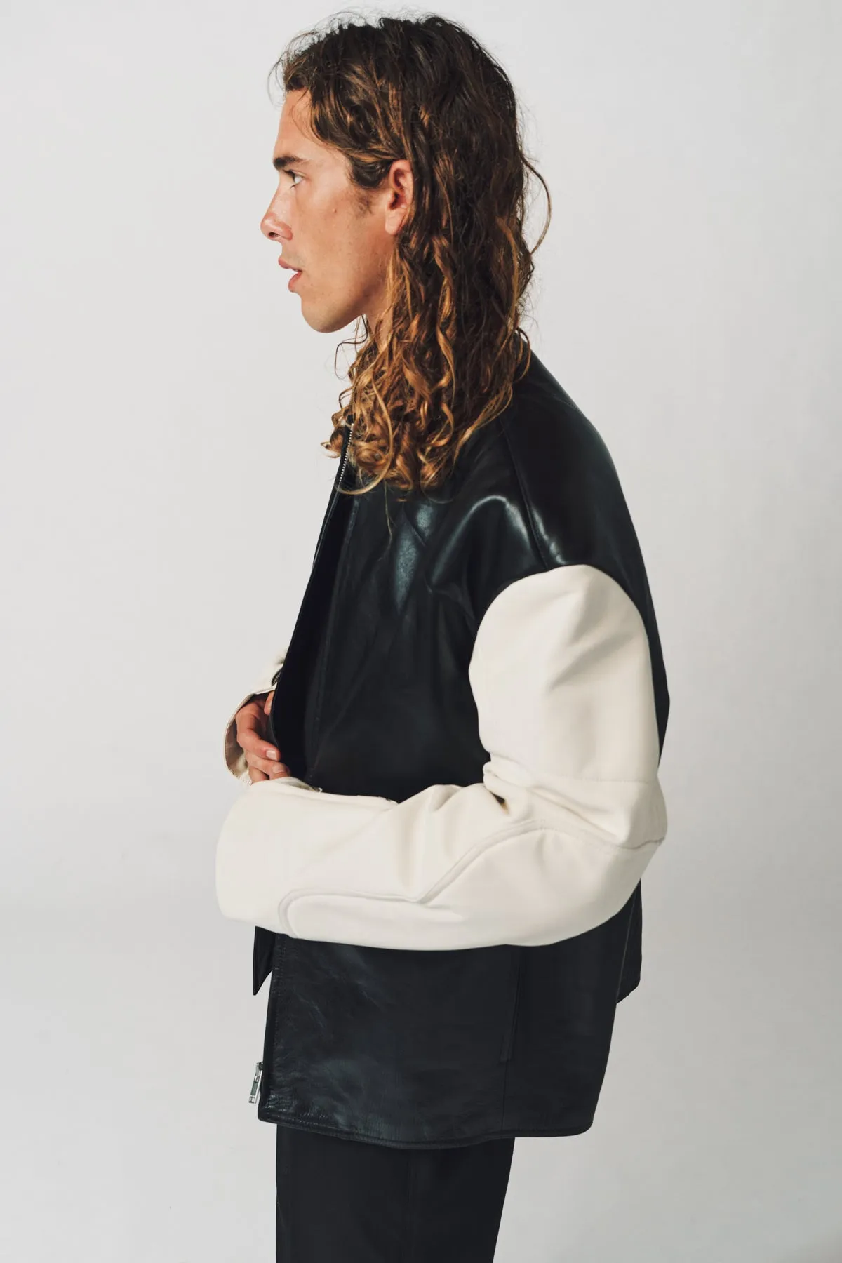 JIL SANDER | LEATHER BIKER JACKET
