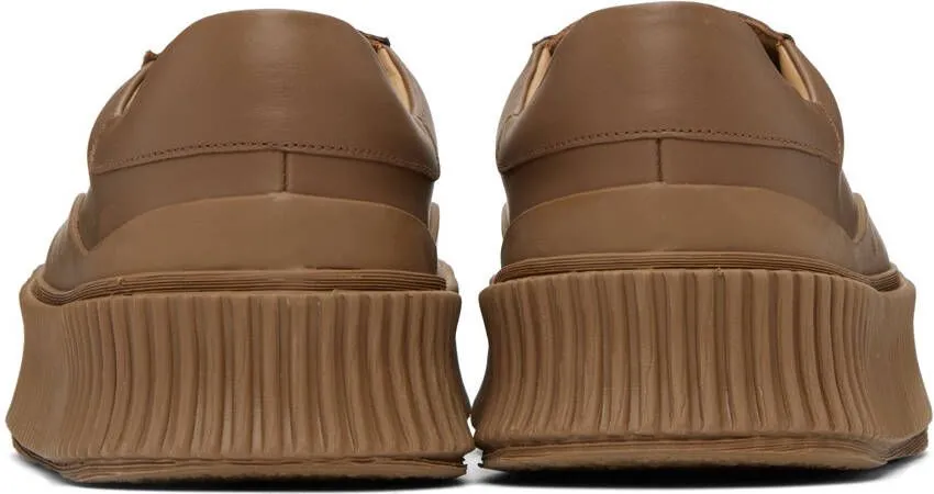Jil Sander Tan Vulcanized Sneakers