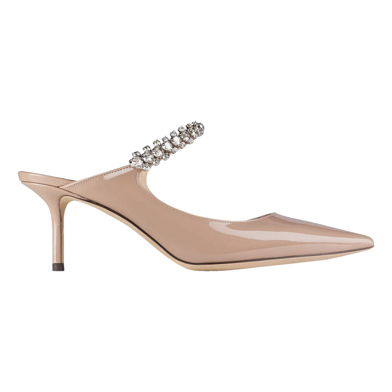 JIMMY CHOO Bing 65 Patent Leather Mules - Pink