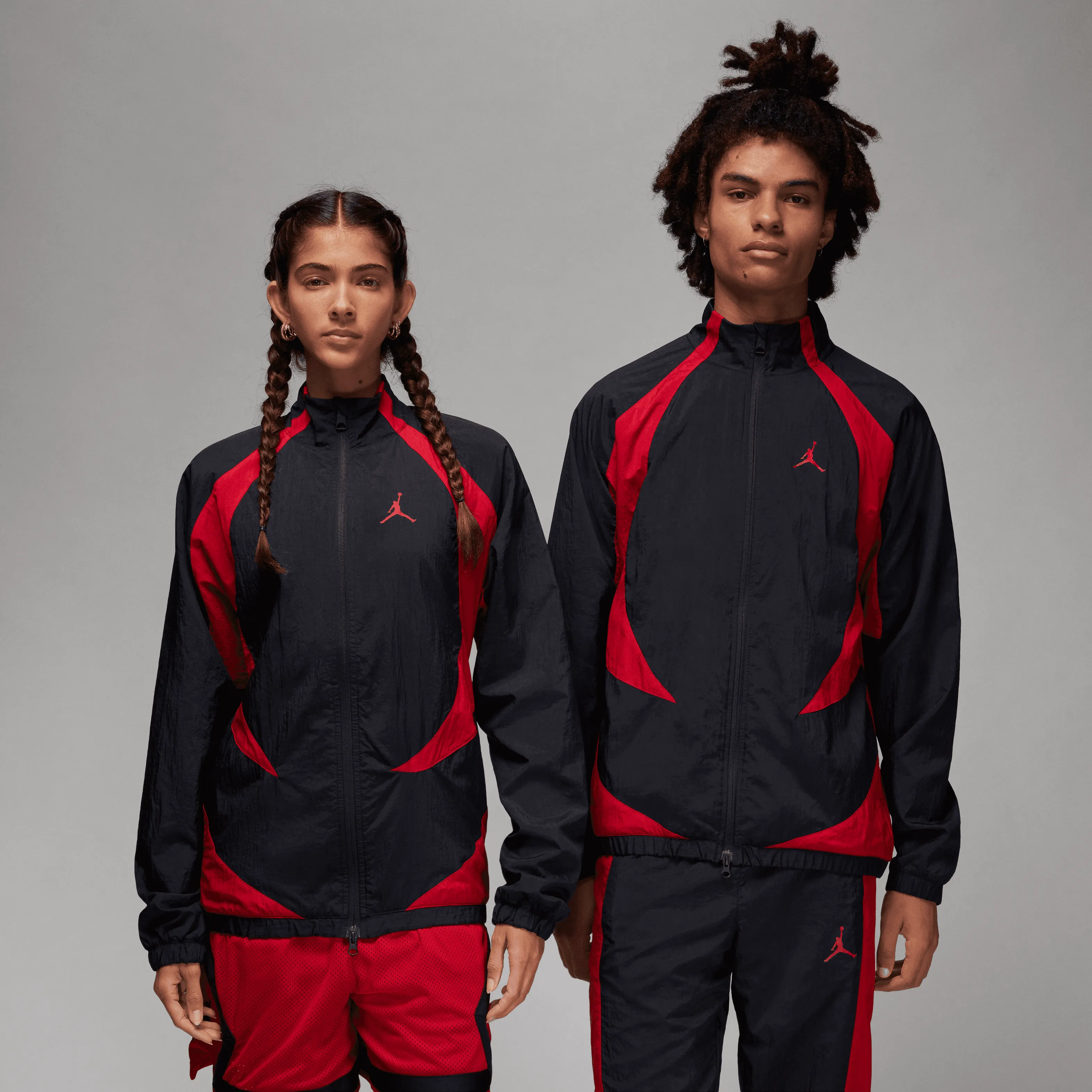 Jordan - Men - Sports Jam Warm-Up Jacket - Black/Gym Red