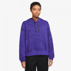 Jordan - Women - BRKLN AOP Pullover Hoodie - Dark Concord