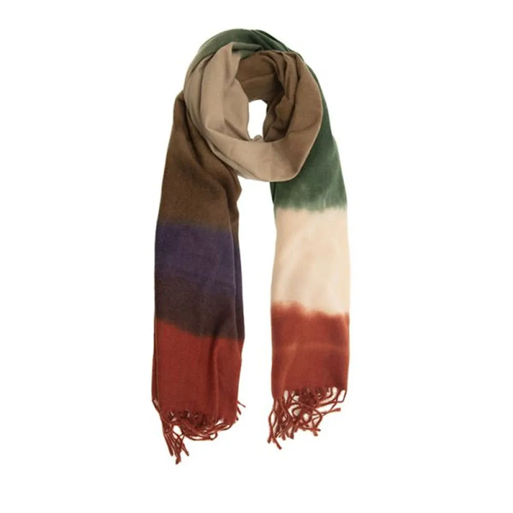 JOY SUSAN DIP DYE SCARF AUTUMNAL