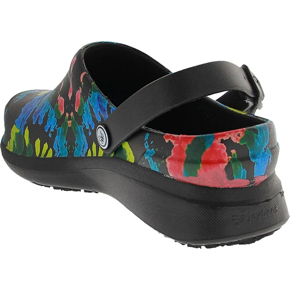 Joybees Work Clog Graphics Mens Slip Resistant Clog Sandals