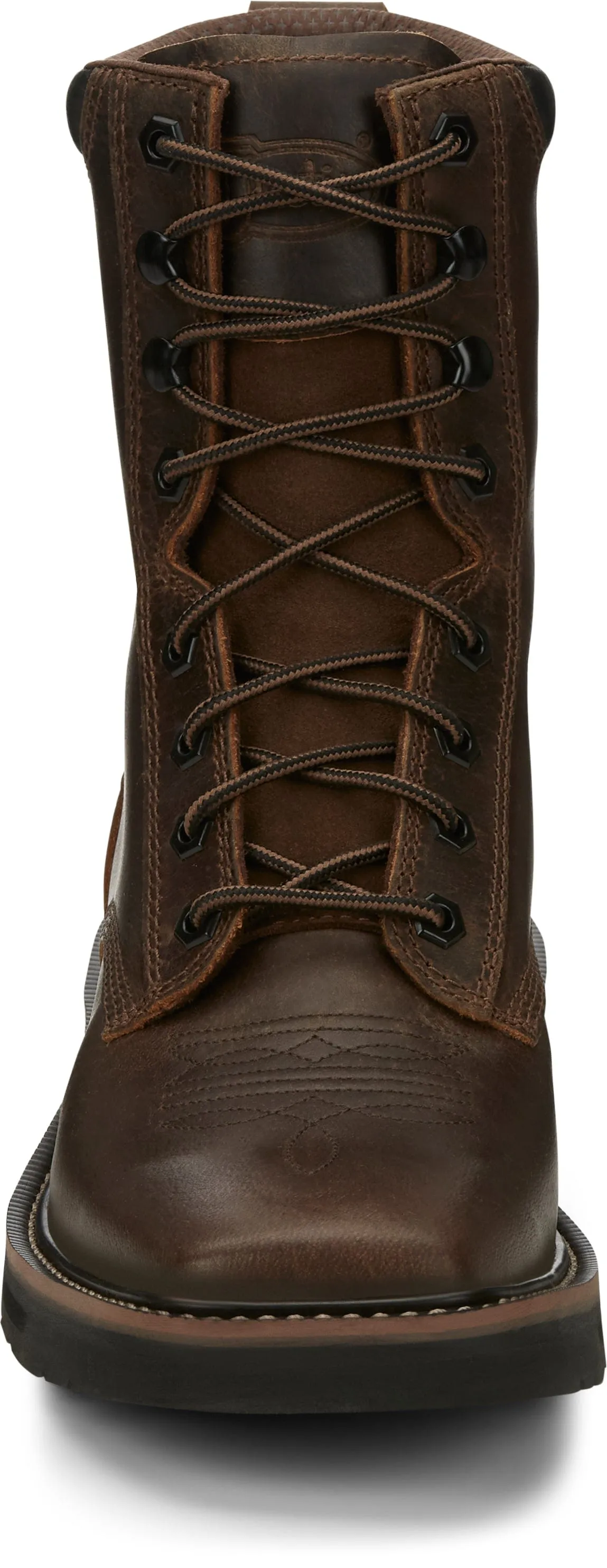 Justin Men's Pulley Aged Brown Lace-Up Work Boot SE681