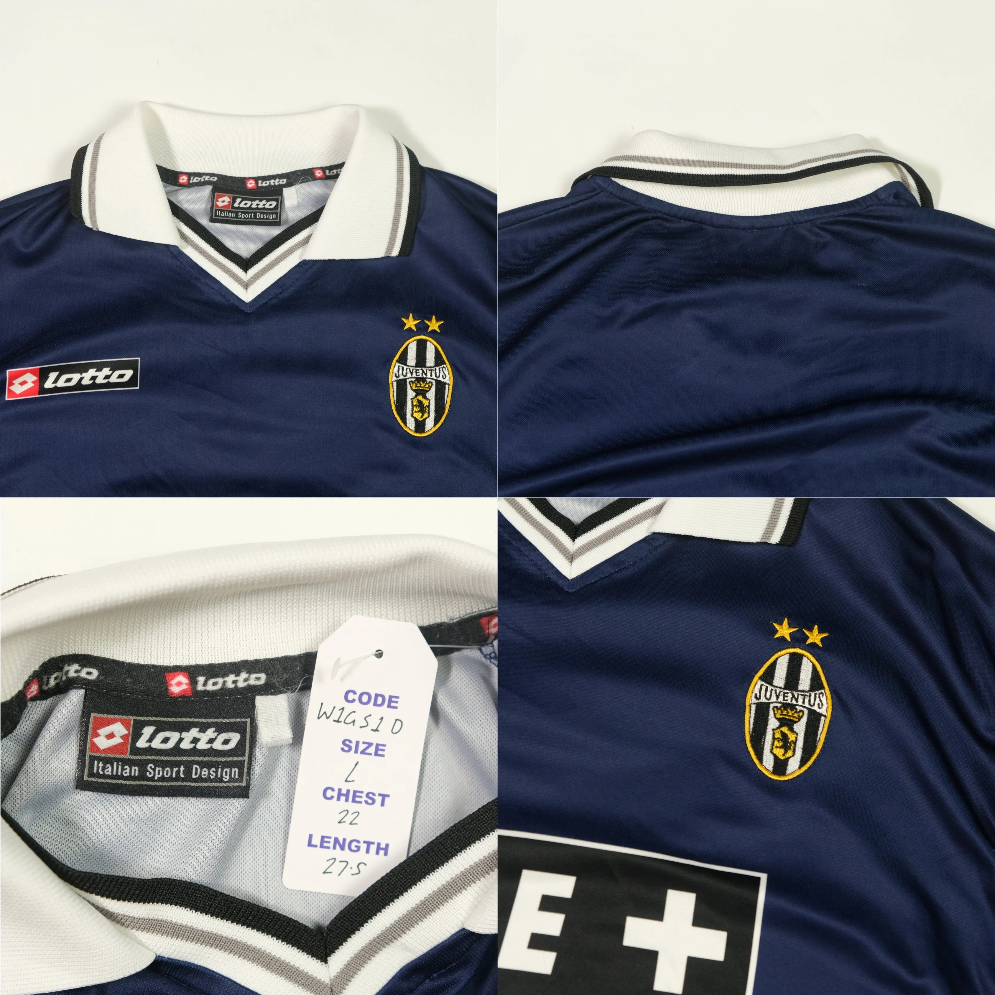 Juventus Original Lotto 2000/2001 Third Football Shirt (L)