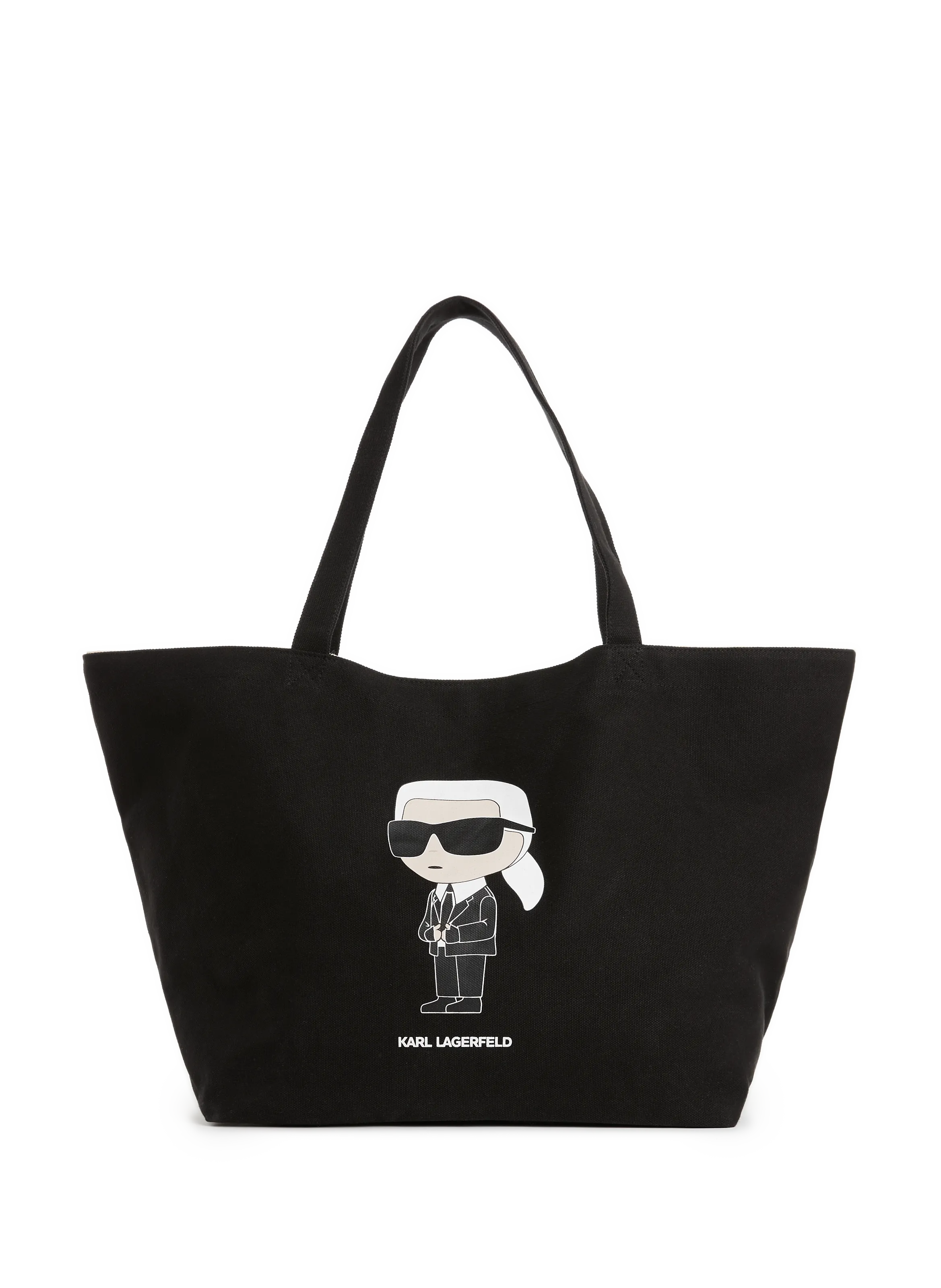 Karl lagerfeld  K/Ikonik 2.0 cotton tote bag  - Black