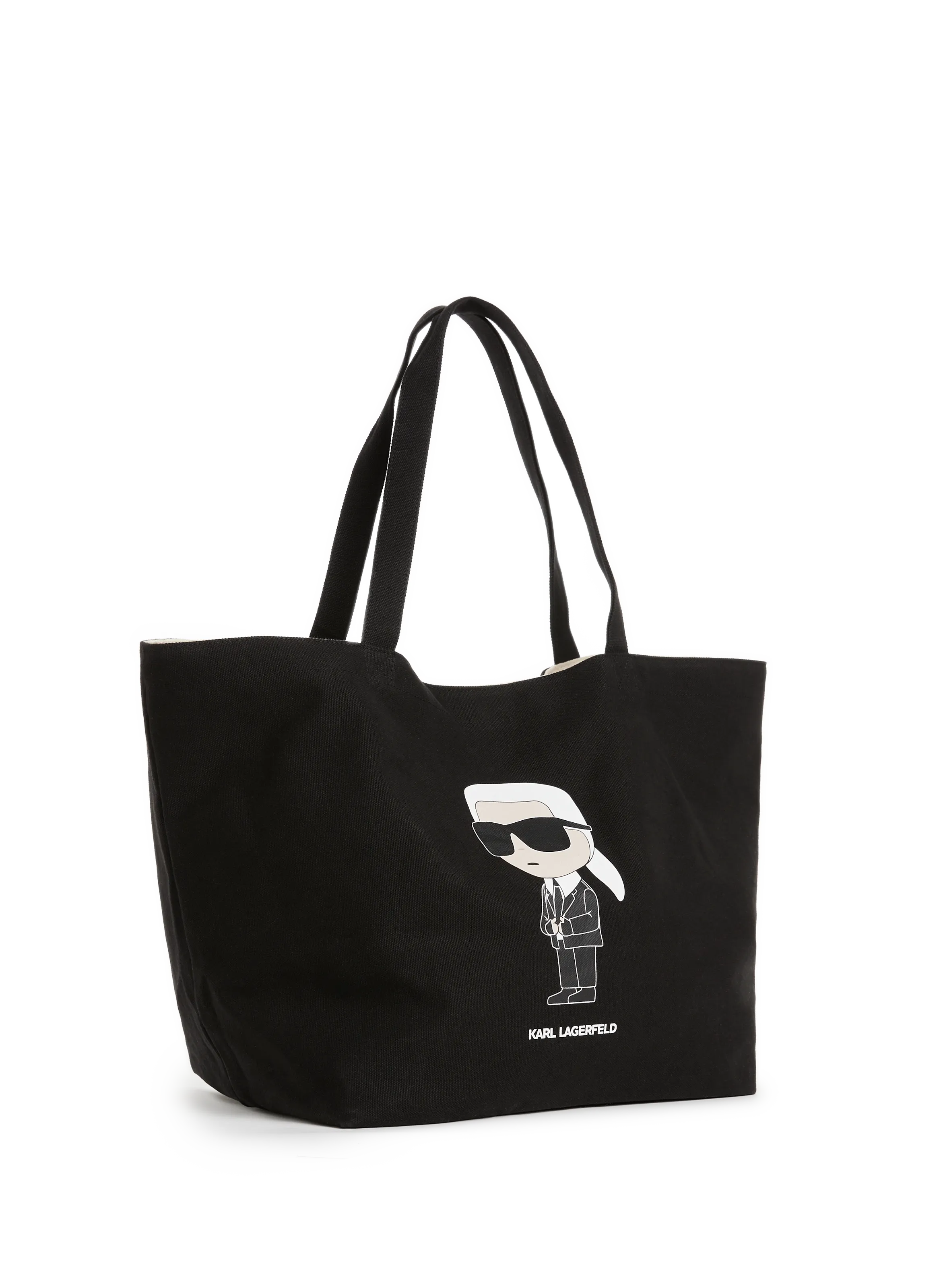 Karl lagerfeld  K/Ikonik 2.0 cotton tote bag  - Black