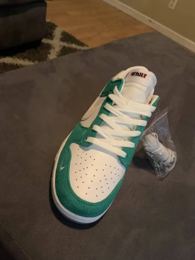 Kasani x nike dunk low neptune green