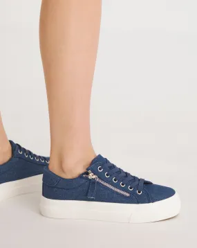 Kate Lace Up Zip Detail Chunky Trainers Extra Wide EEE Fit | Simply Be
