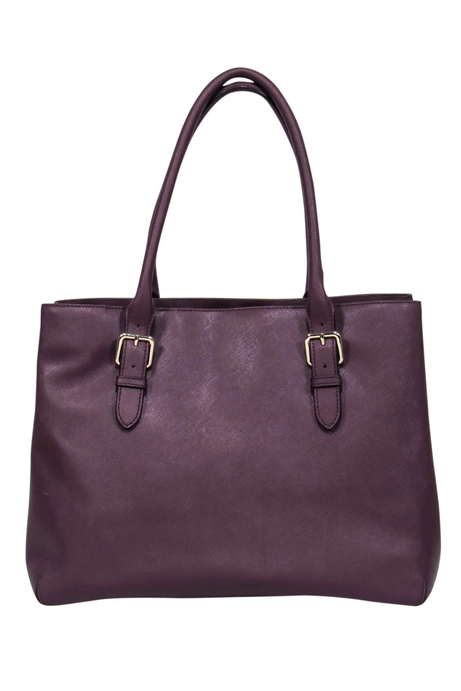 Kate Spade - Plum Saffiano Leather Tote
