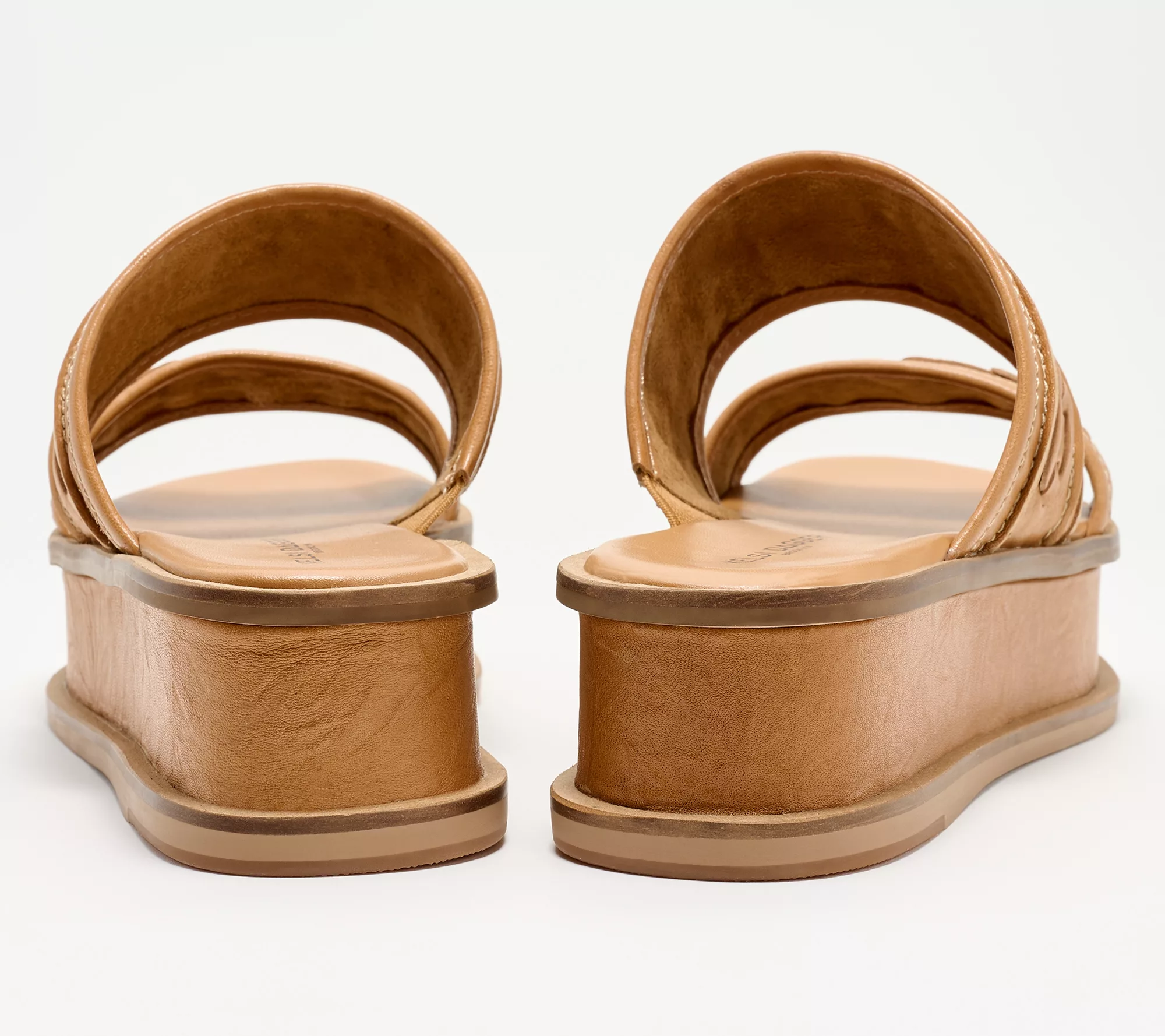 Kelsi Dagger Leather Platform Slide Sandals - Drift
