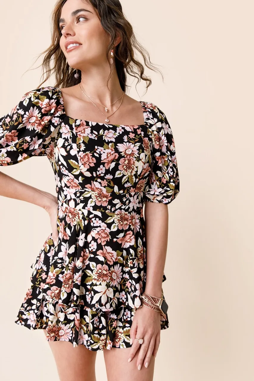 Kenzie Puff Sleeve Romper