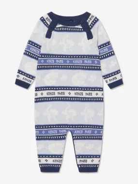 KENZO Baby Boys Striped Romper in Blue