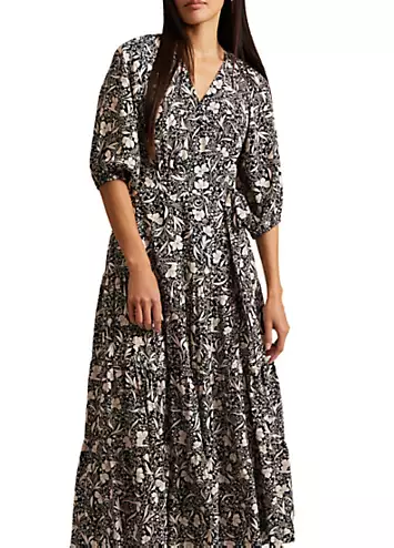Kezia Floral Wrap Midi Dress by Phase Eight | Look Again