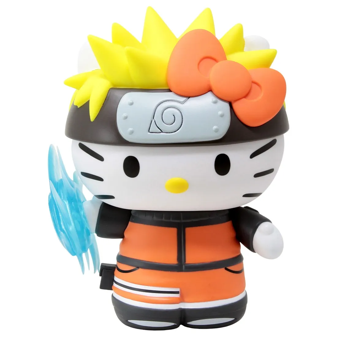 Kidrobot Naruto Shippuden x Sanrio Hello Kitty Naruto Charge 8 Inch Vinyl Figure (orange)