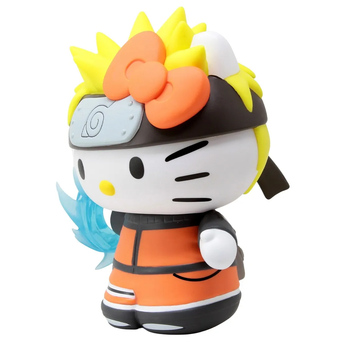 Kidrobot Naruto Shippuden x Sanrio Hello Kitty Naruto Charge 8 Inch Vinyl Figure (orange)