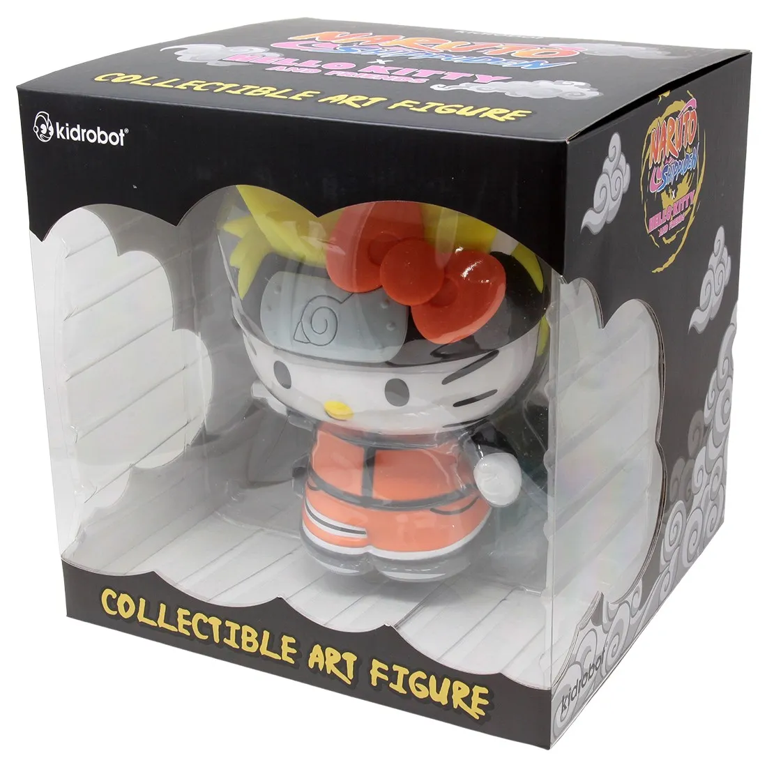 Kidrobot Naruto Shippuden x Sanrio Hello Kitty Naruto Charge 8 Inch Vinyl Figure (orange)