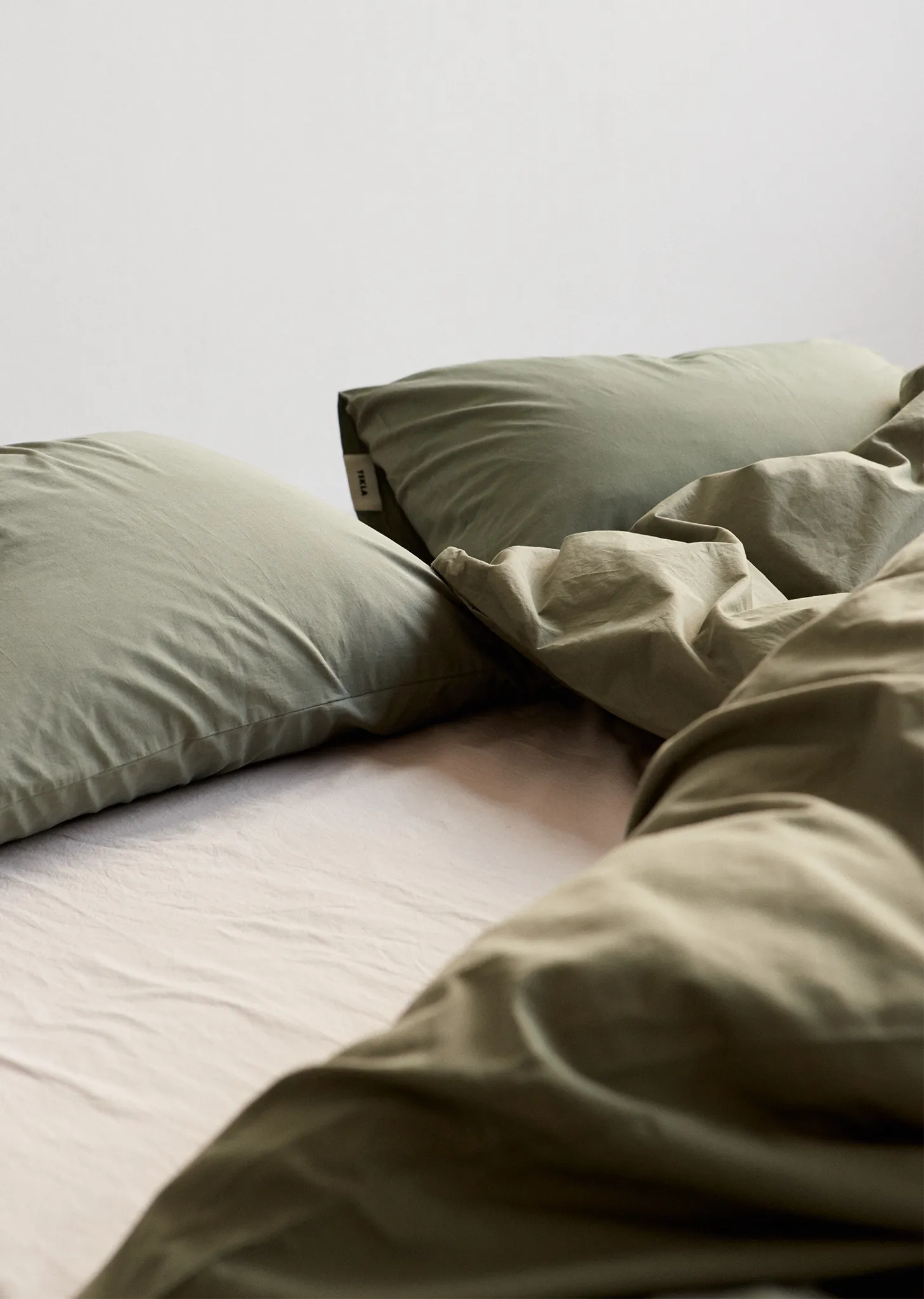 King Percale Pillow Sham — Olive Green